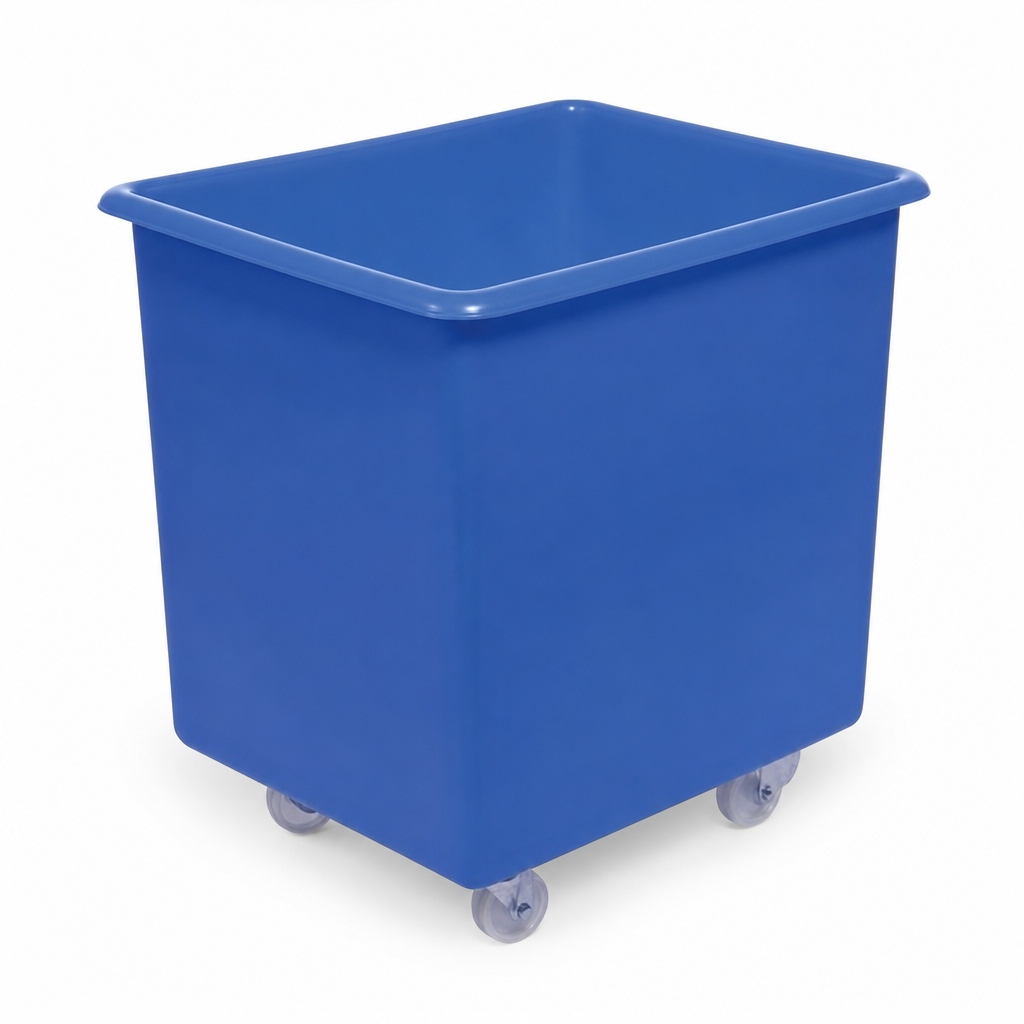 135L Mobile Plastic Bottle Skip with 4 Wheels