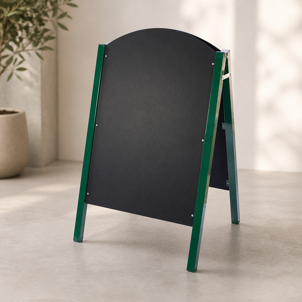 Commercial Pavement A-Board Chalkboard 1100x680mm Green