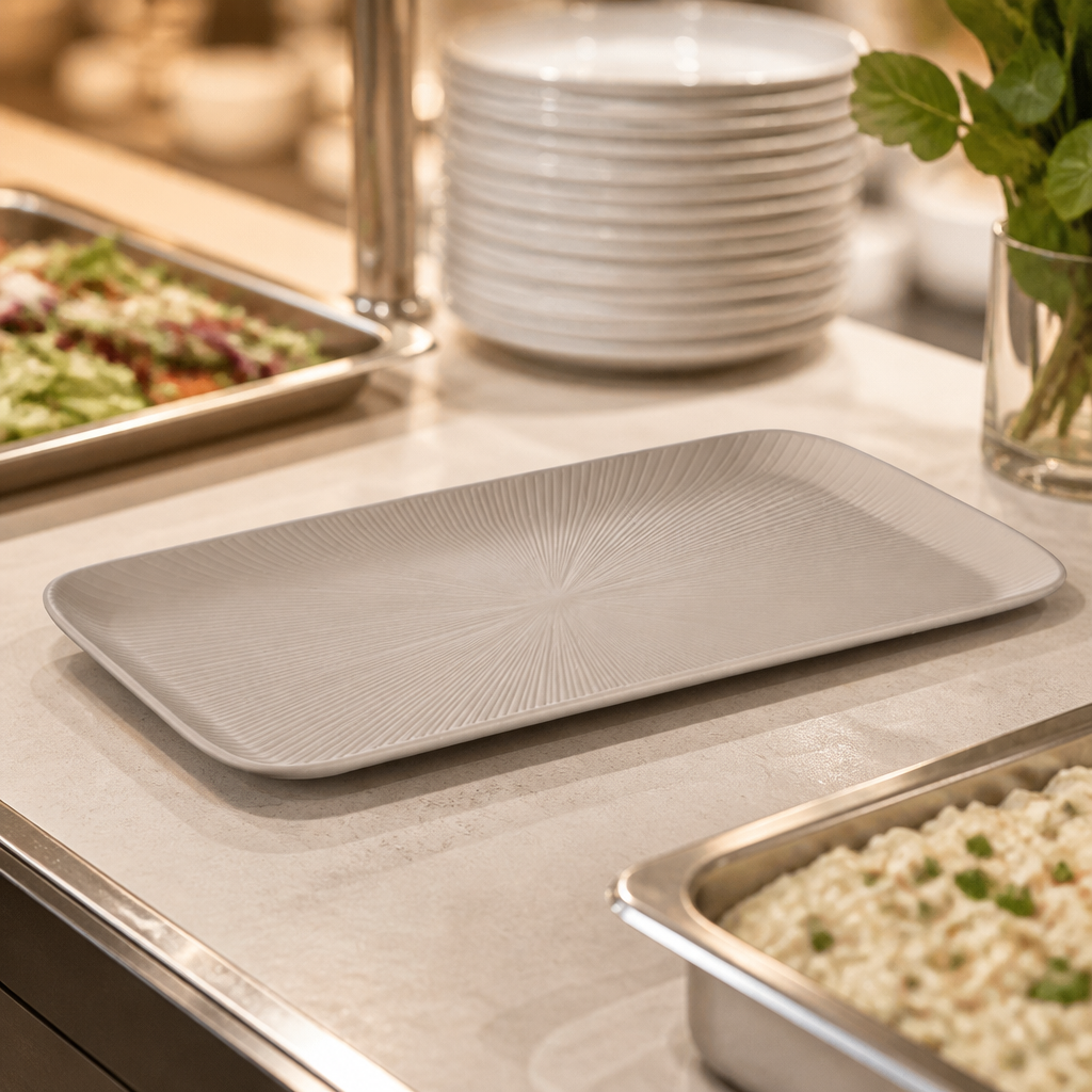 Commercial GN 1/1 Tray Sand 530x325mm Durable Melamine
