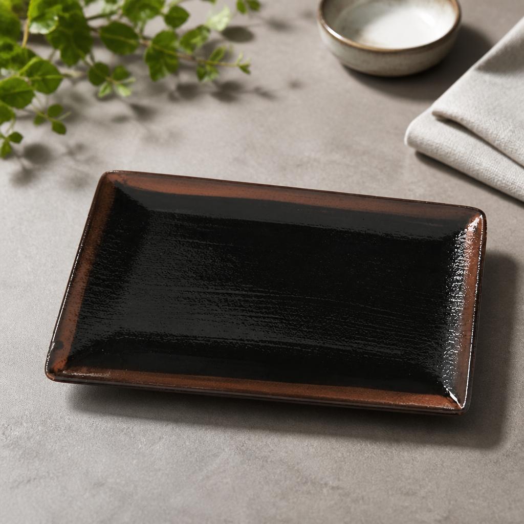 Commercial Rectangular Platter 330x190mm for Fine Dining