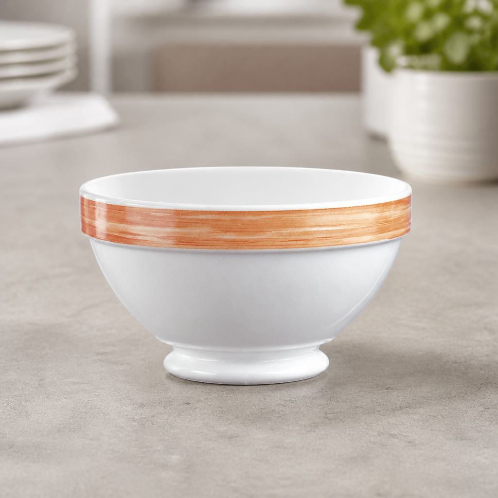 Orange brush bowls 120mm pack of 36 for foodservice