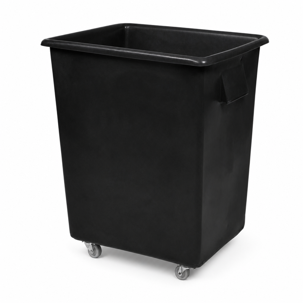 150L Mobile Plastic Bottle Skip with Wheels