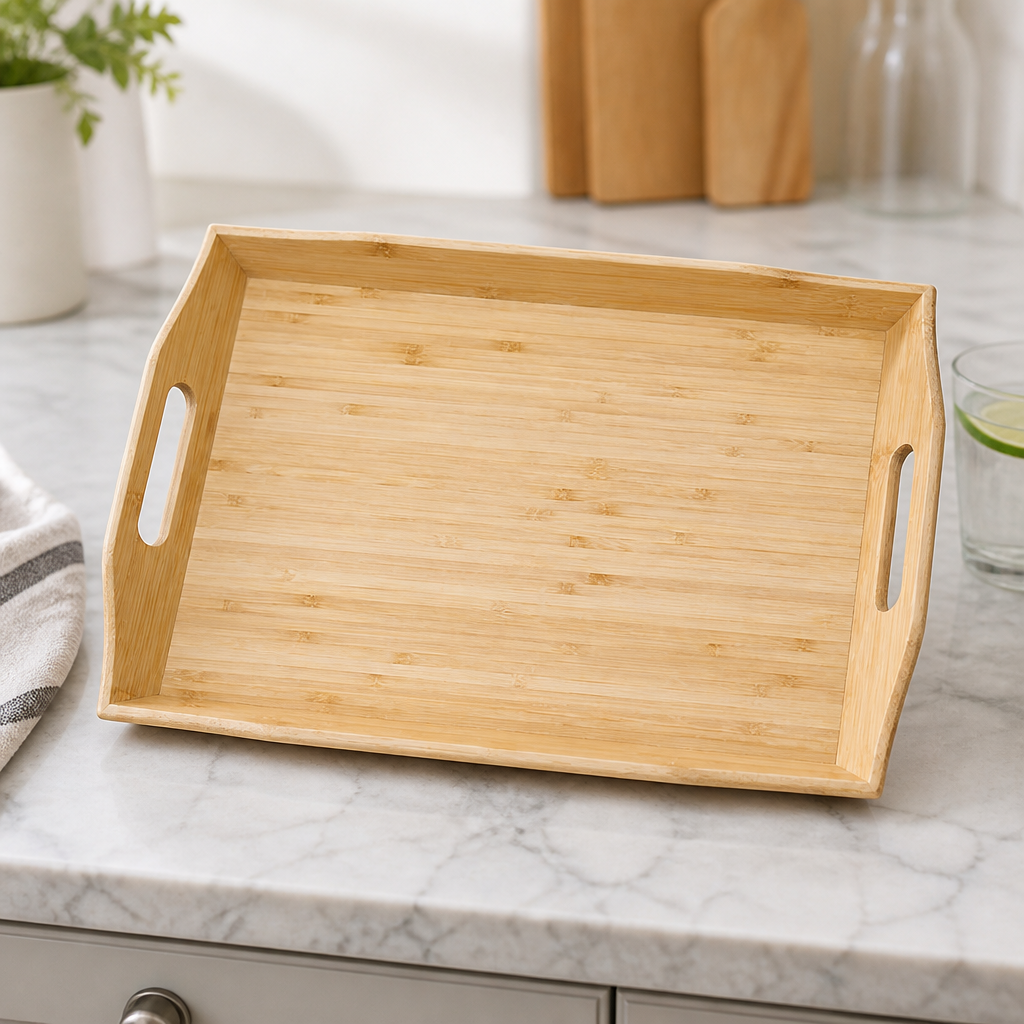 Commercial Bamboo Rectangular Tray 290x381mm for Serving