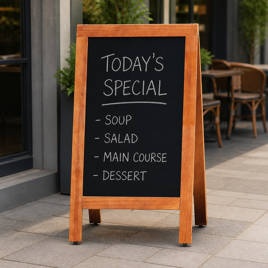 Commercial Pavement Board 1200 x 700mm Wood Framed Display