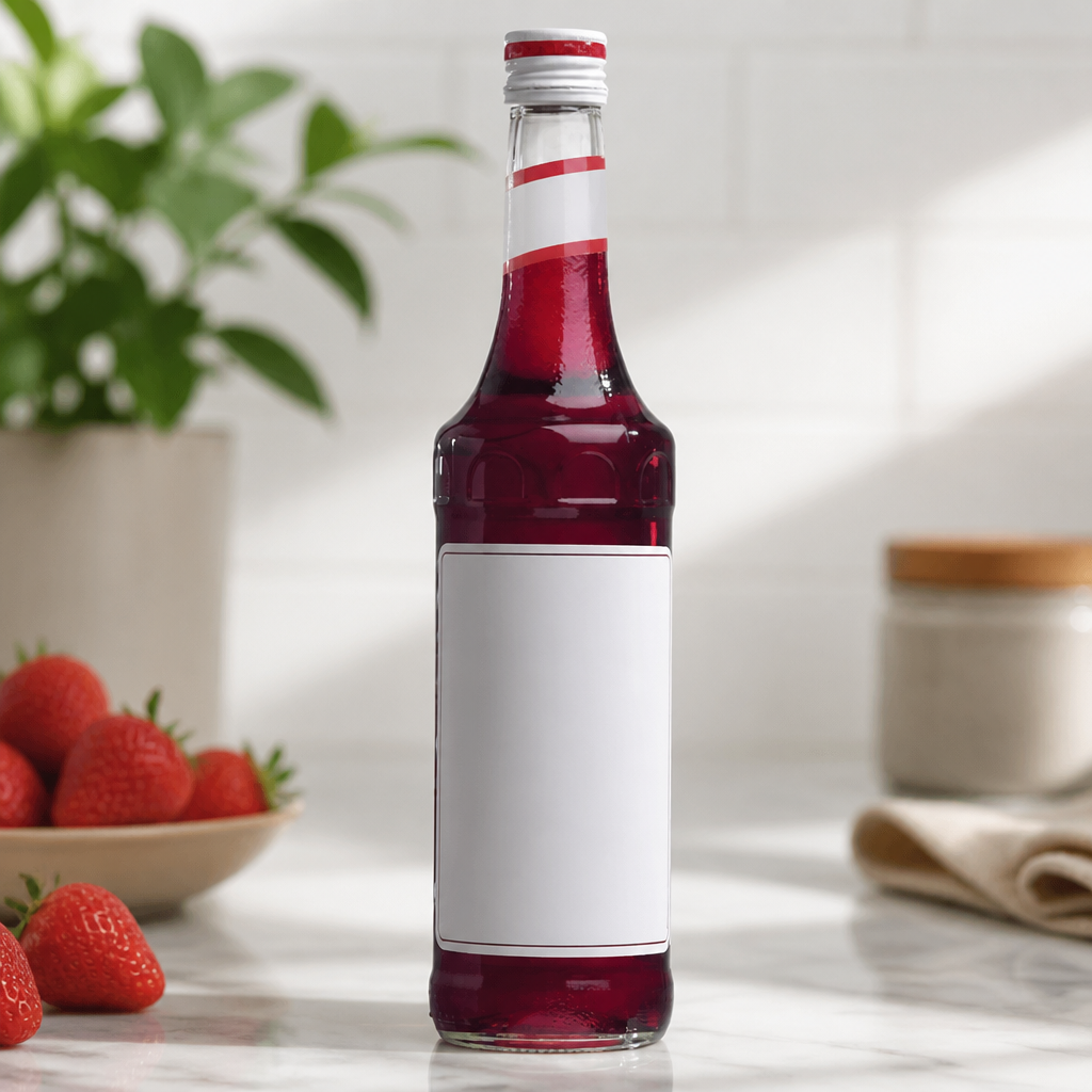 700ml Commercial Strawberry Syrup for Beverages and Desserts