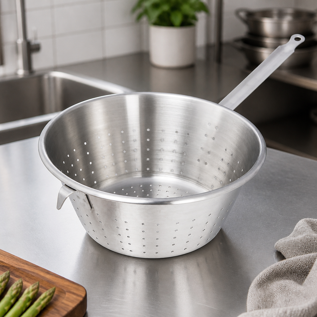 28cm Commercial Stainless Steel Conical Colander with Hook
