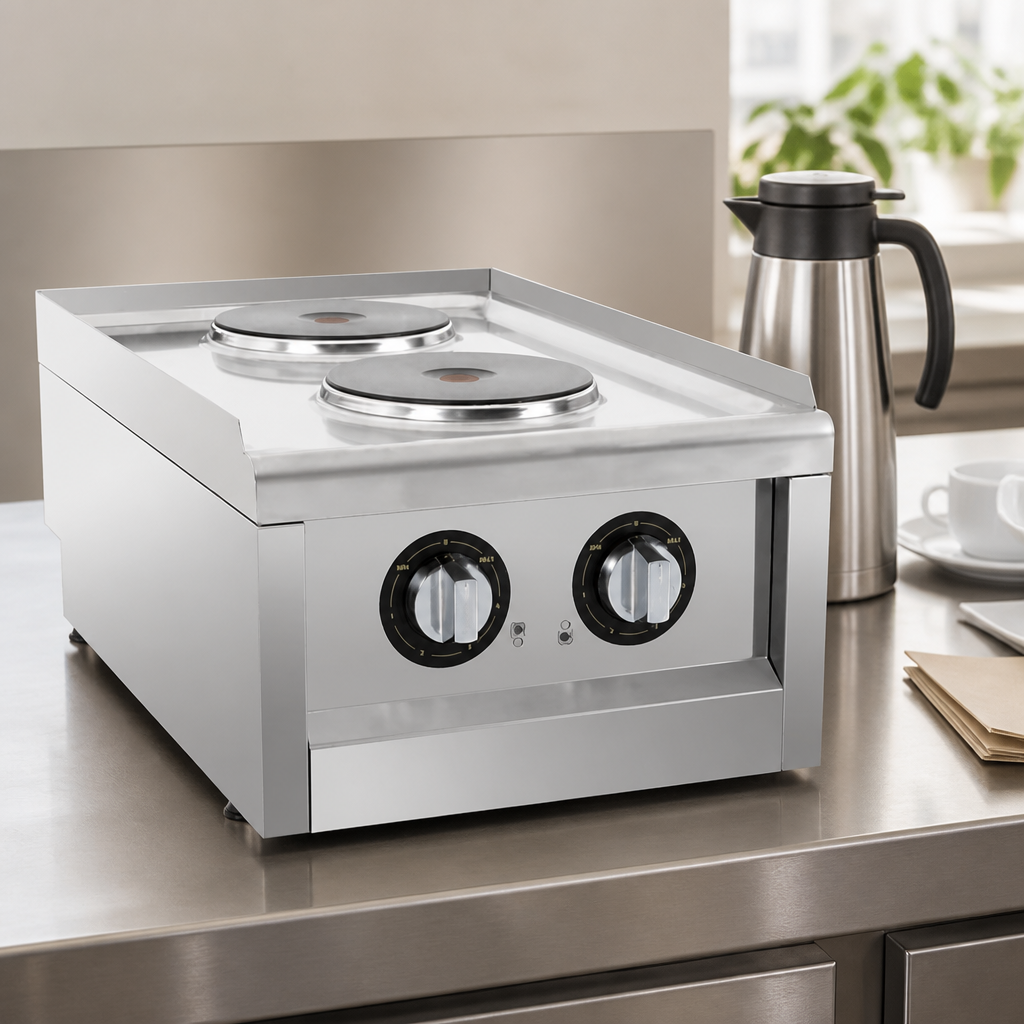 600mm Electric Hob for Modular Kitchens - 2 Ring Cooktop