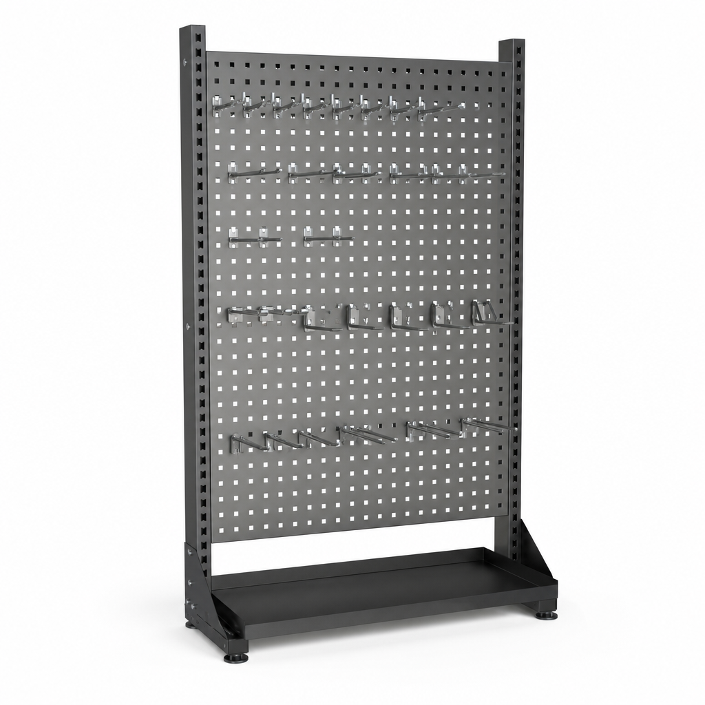 1775mm High Perforated Panel Racks with Hooks