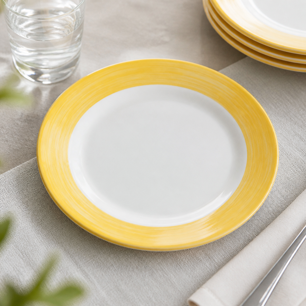 Commercial Brush Dinner Plates 252mm Pack of 12