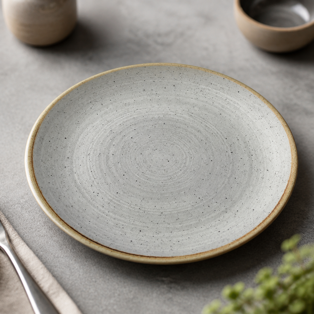 Commercial Coupe Plates Grey 260mm - 12 Pack