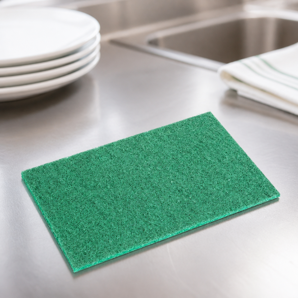 Commercial 100% Recycled Scouring Pads 9x6" Pack of 10