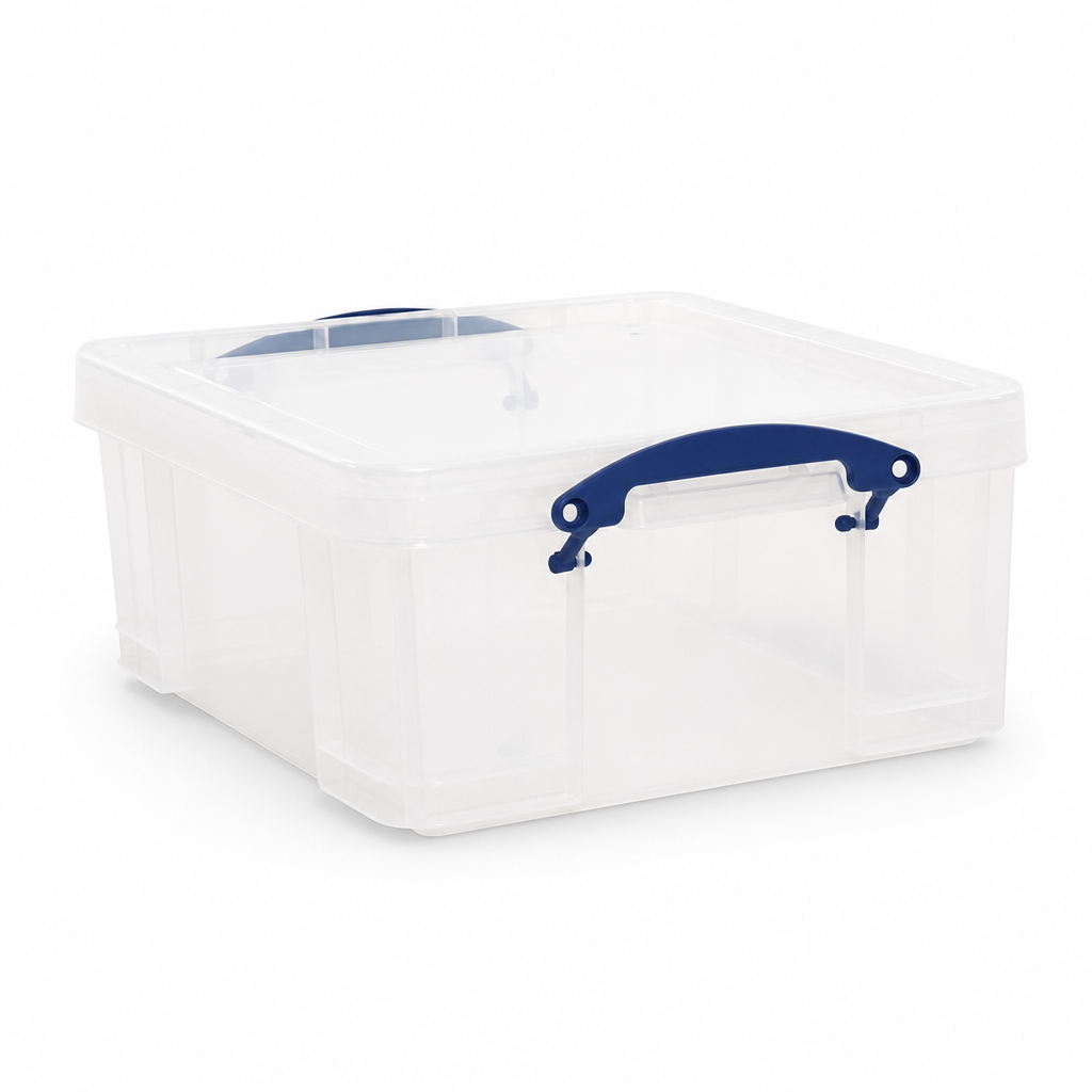 18L Clear Plastic Storage Box With Lid