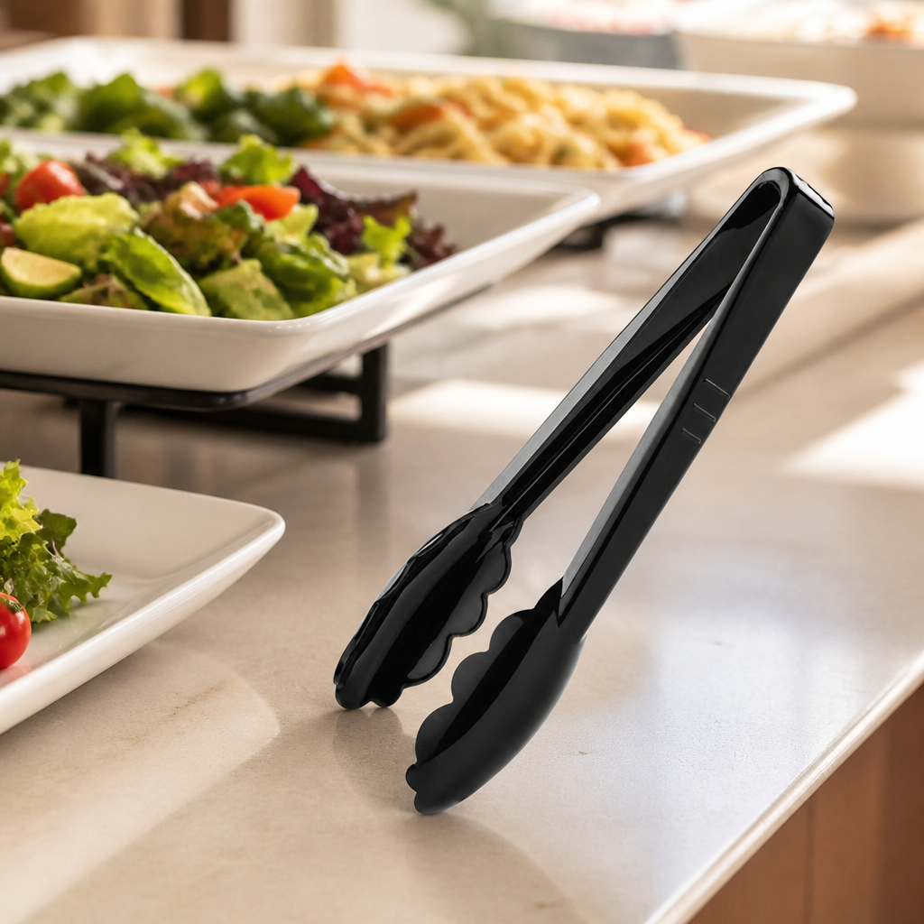 9" Commercial Tongs - Ergonomic Polycarbonate Kitchen Tool