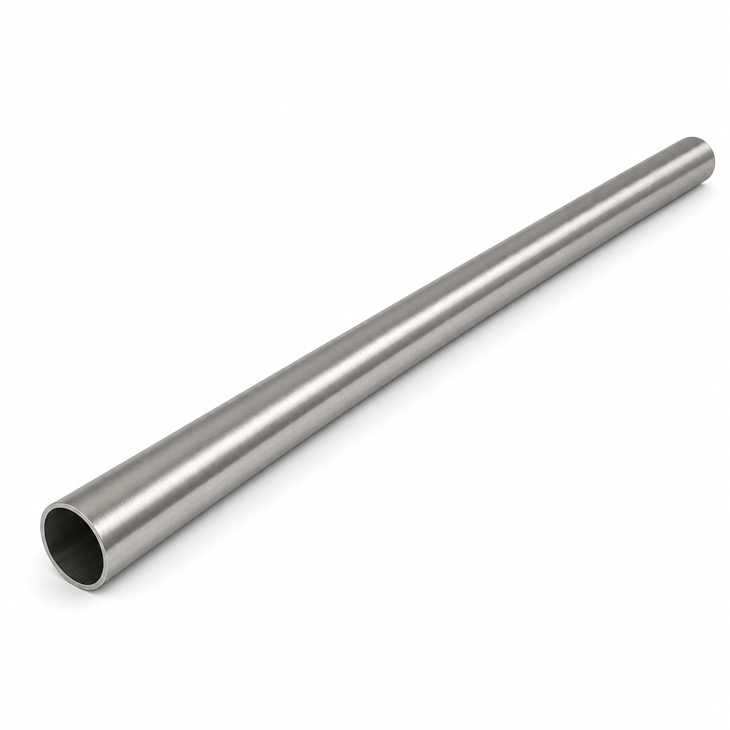 19mm Round Brushed Nickel Steel Tube 1829mm Length
