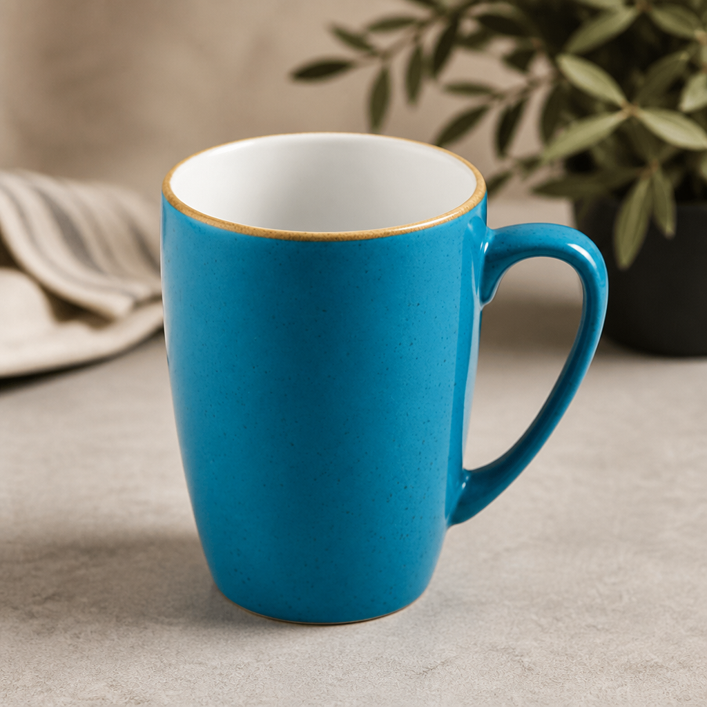 Commercial Profile Mugs 355ml - 12 Pack Blue