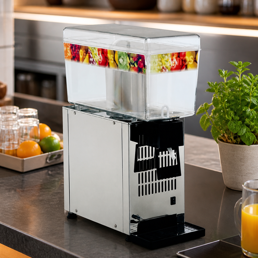 Commercial Cold Juice Dispenser 12L Bowl Capacity Silver