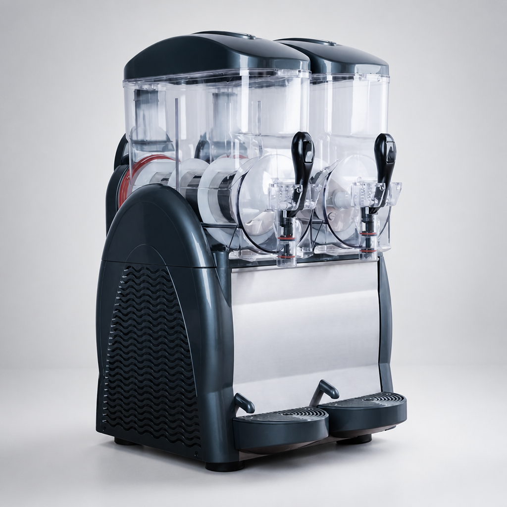 Commercial Slush Machine 2x 12Ltr Capacity 24Ltr Electric