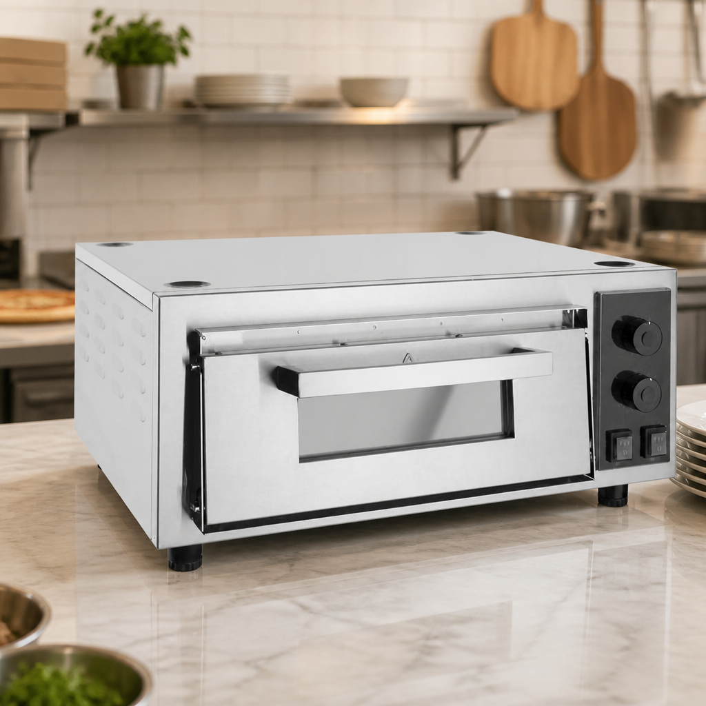 16" Commercial Single Deck Pizza Oven with Insulated Walls