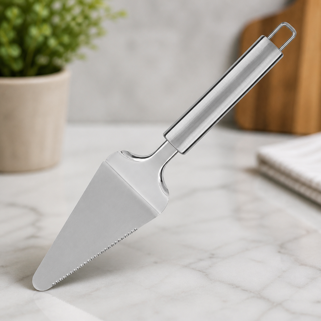 Commercial Stainless Steel Pizza Server with Hanging Hole