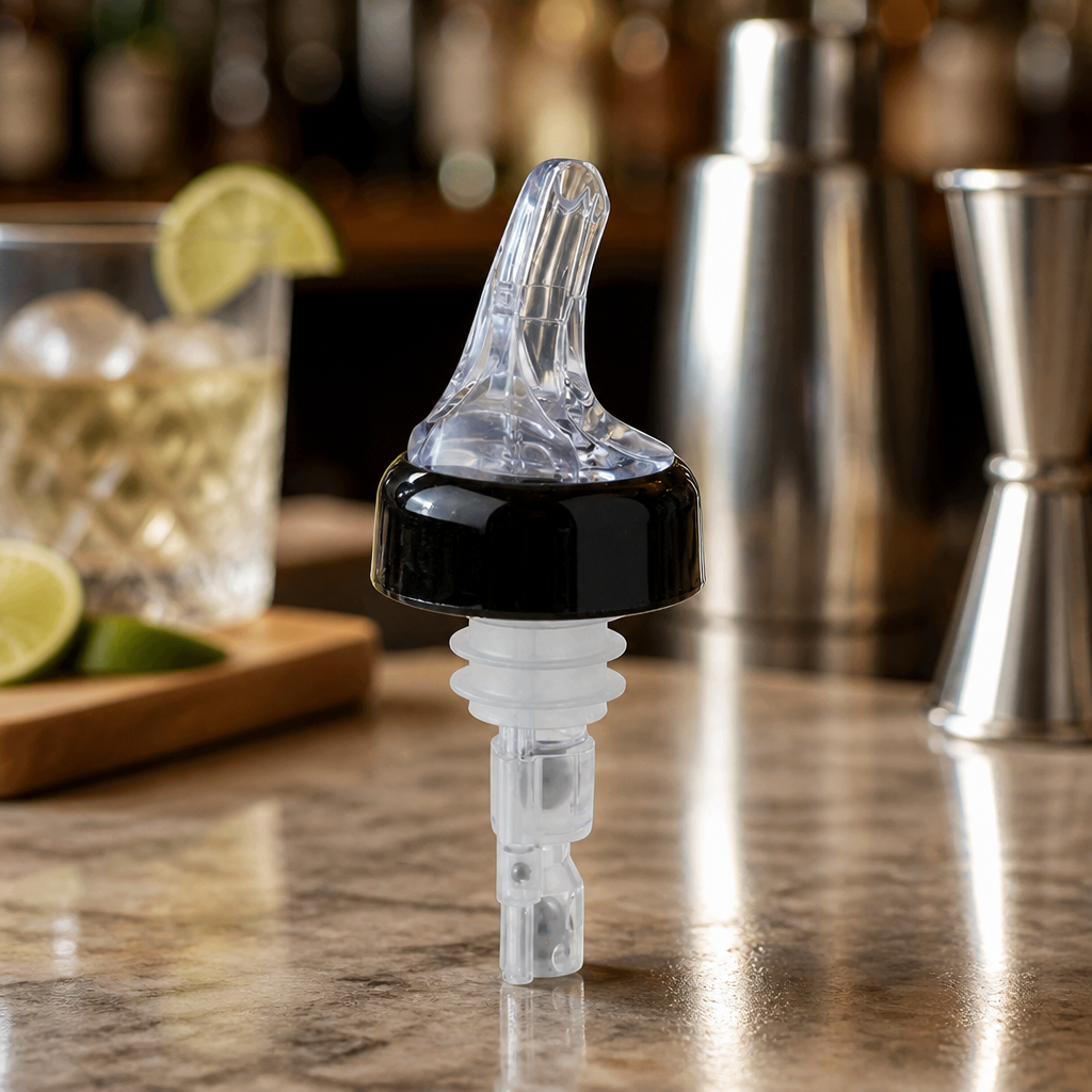 25ml Clear Spirit And Juice Pourers 12 Pack Commercial Use