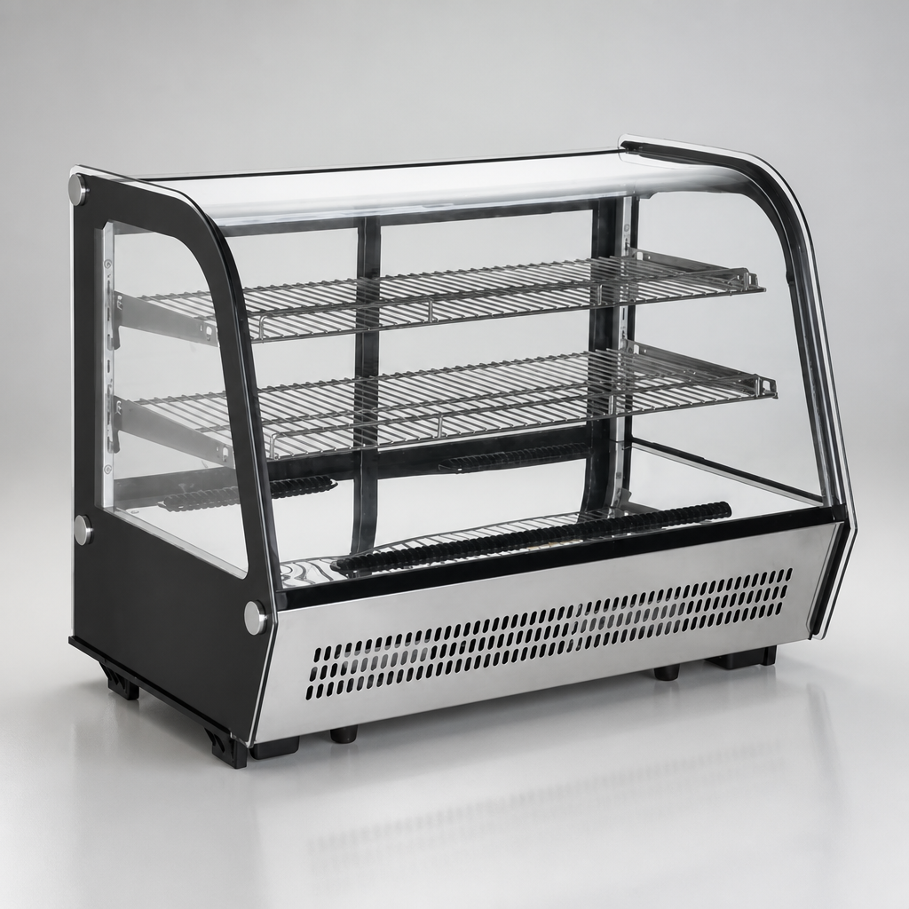 160Ltr Commercial Countertop Display Fridge Stainless Steel