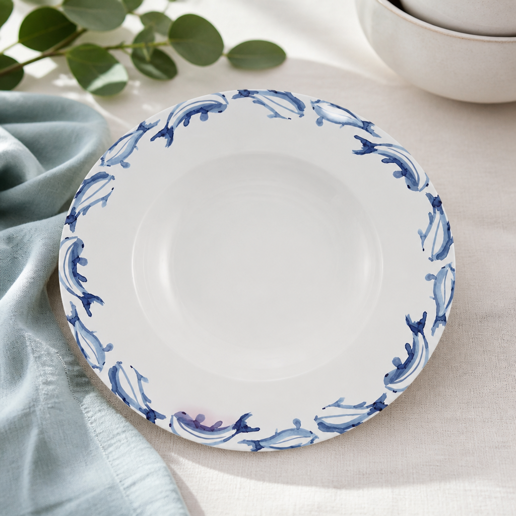Commercial Rimmed Bowls 280mm Microwave Safe Porcelain 6 Pack