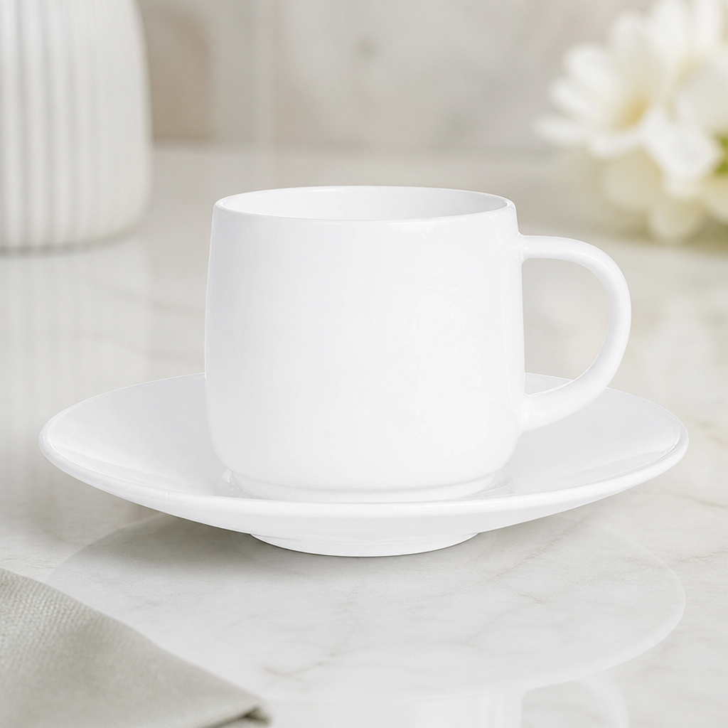 Commercial Opal Saucers 154mm for Hot Beverages 24 Pack