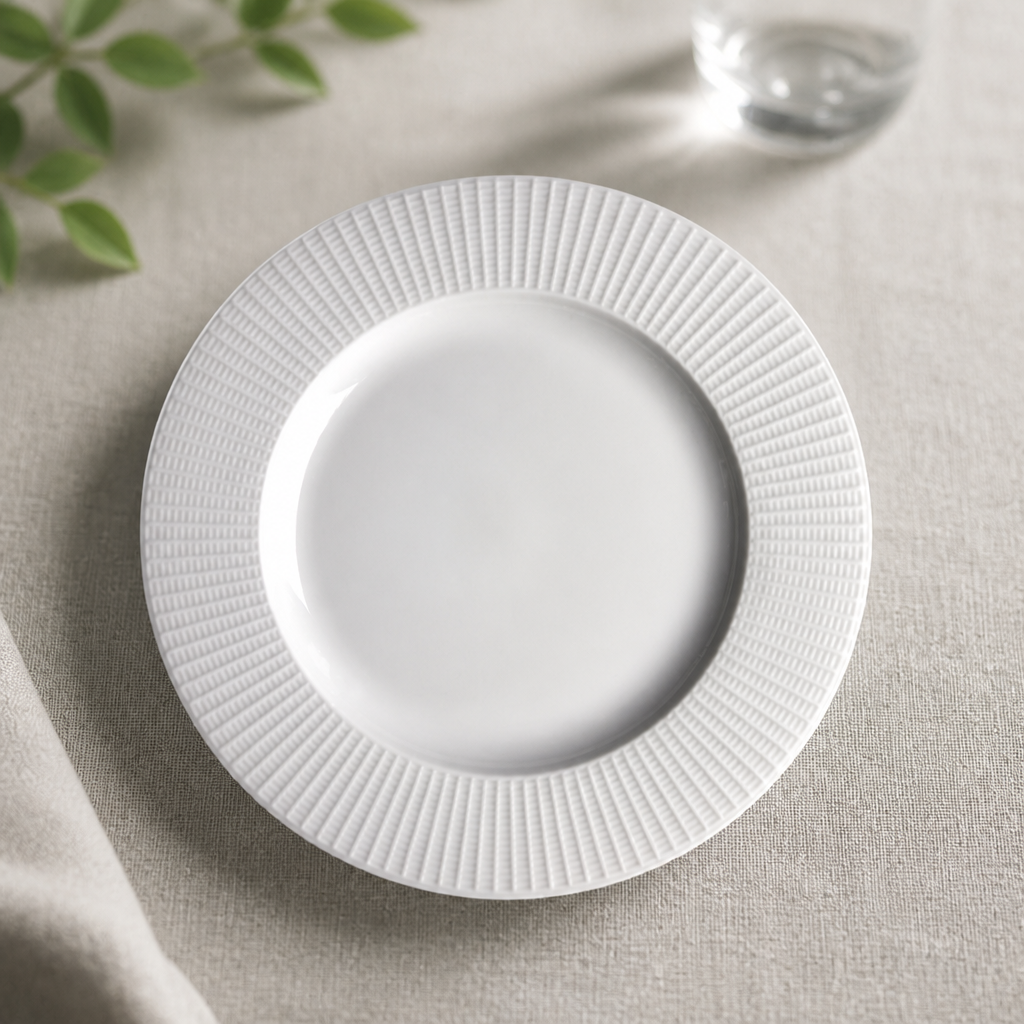 Commercial Mid Rim Plates 230mm Gloss 24 Pack