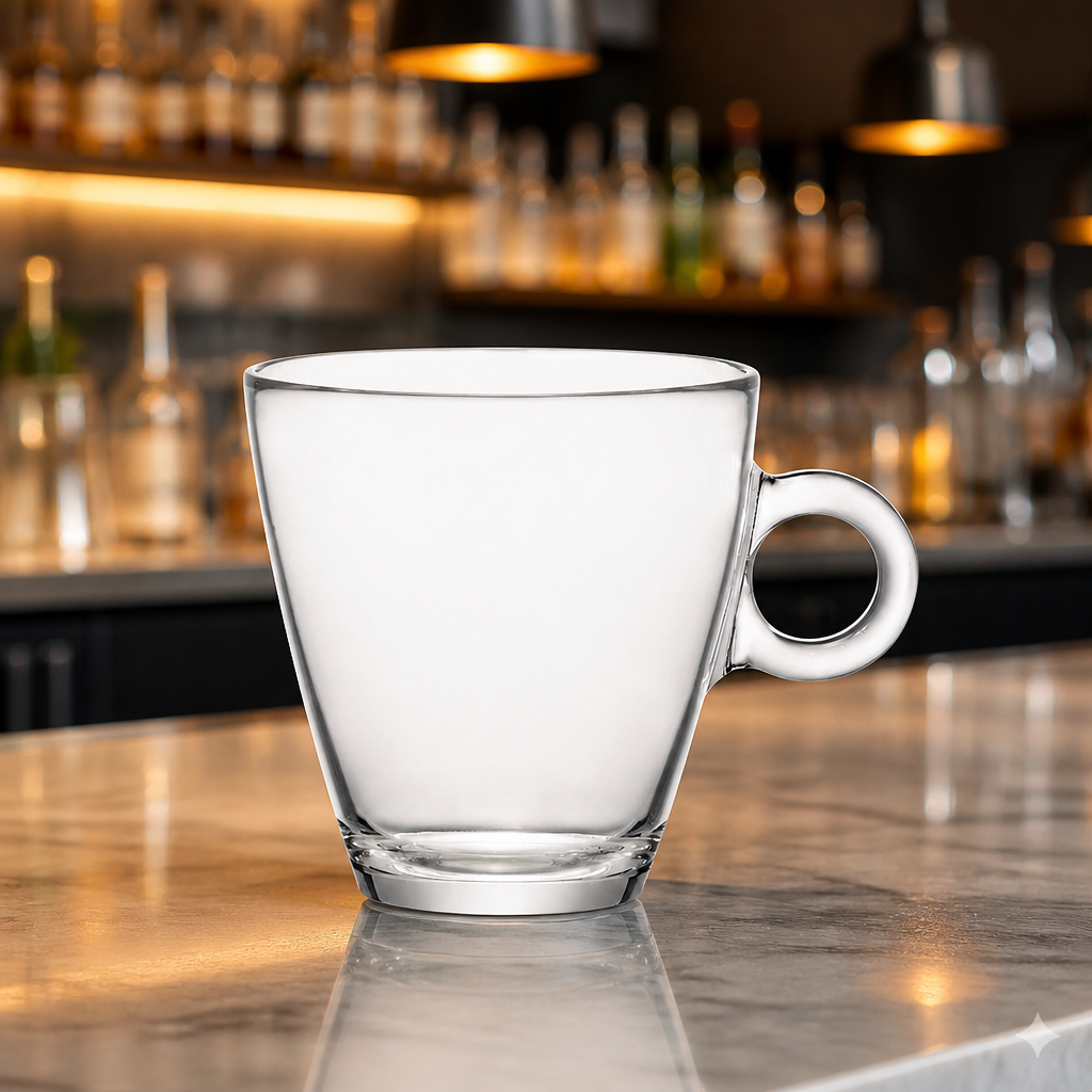 Commercial Coffee Glasses 310ml 12 Pack Durable Tempered Glass