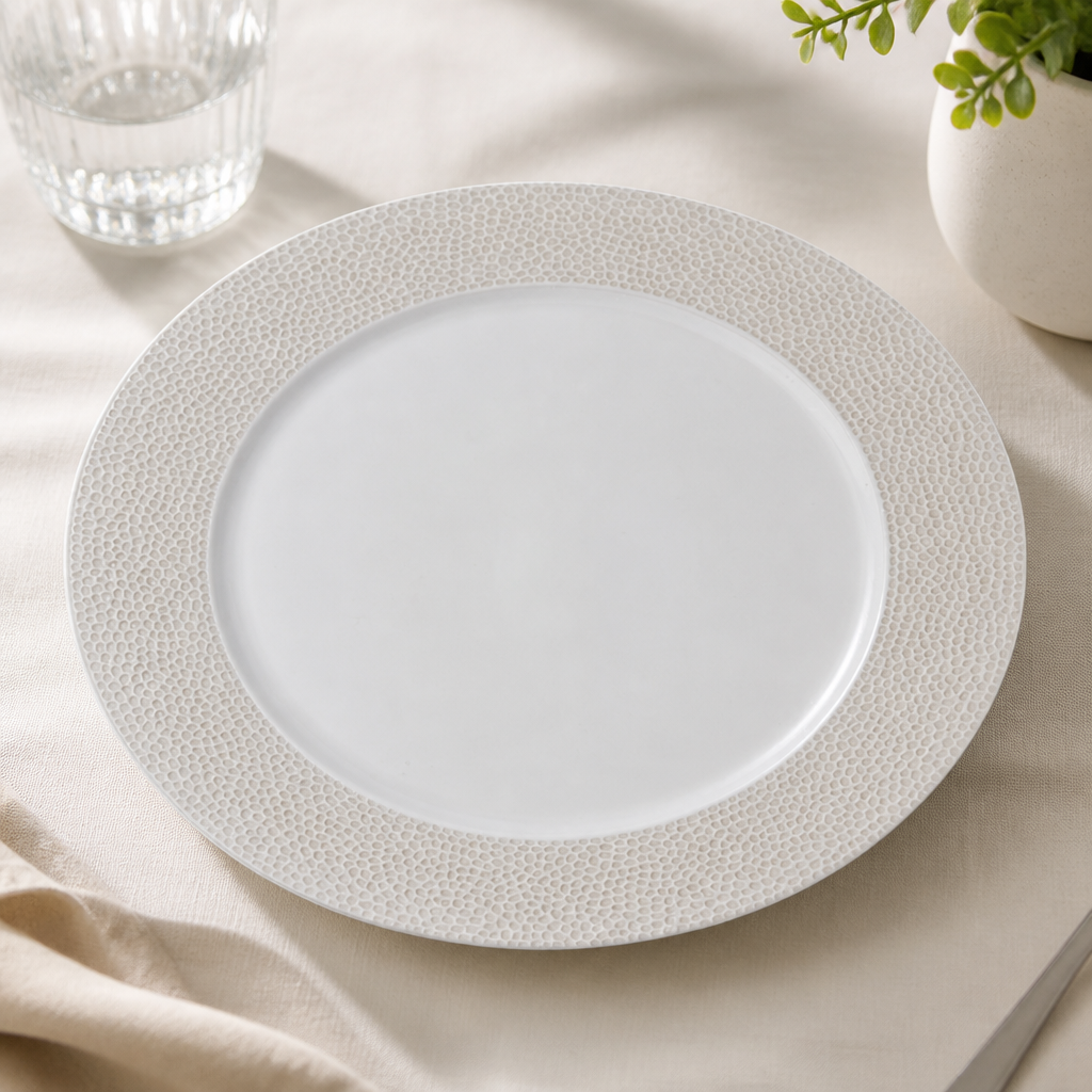 Commercial Pizza Plates 305mm Coastal Sand Design 12 Pack