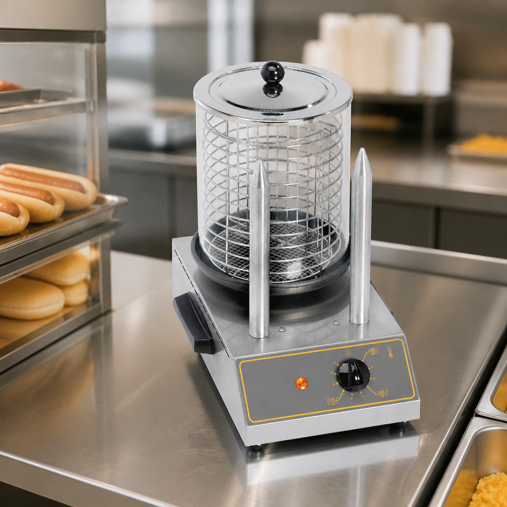 Commercial Hot Dog Warmer with Spikes 40 Hot Dog Capacity