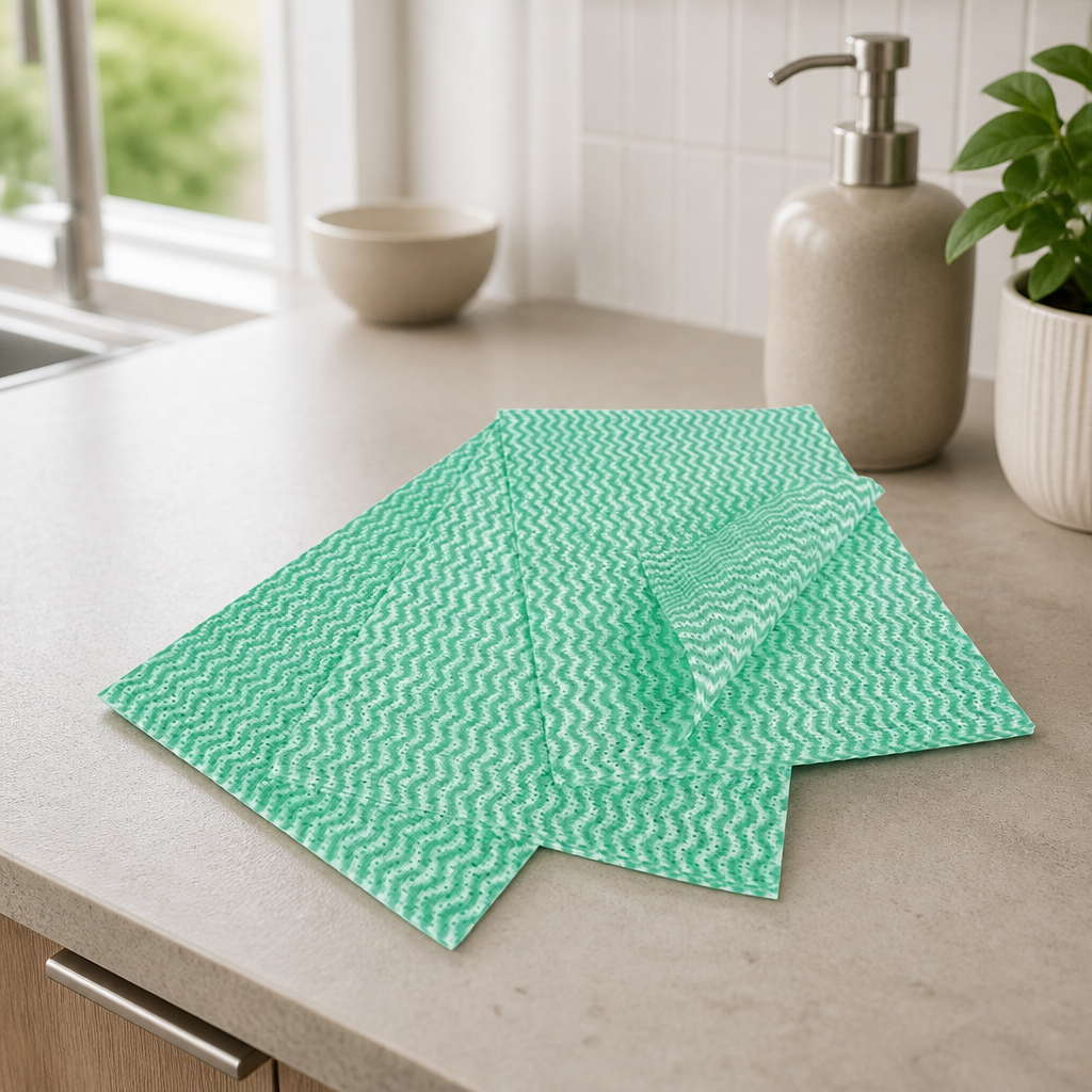 Commercial Antibacterial Compostable Cleaning Wipes 25 Pack