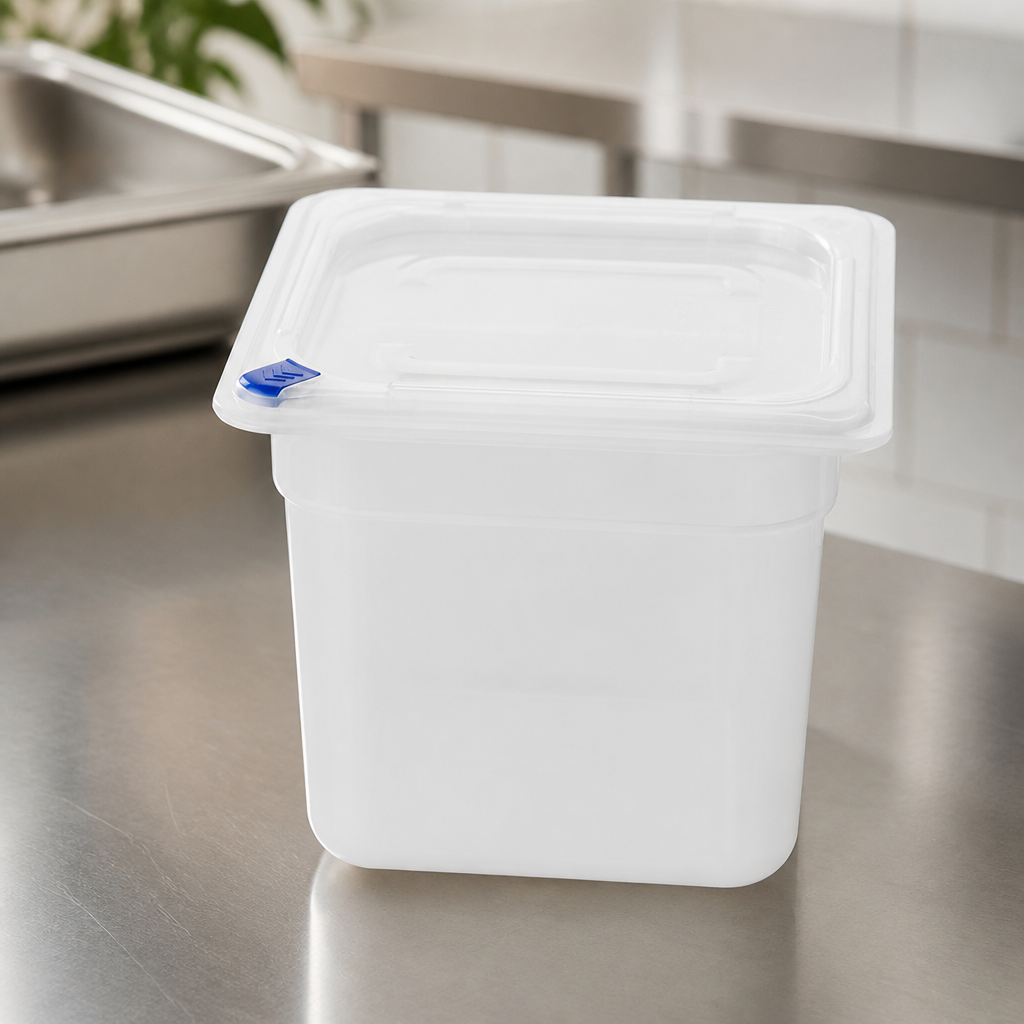 Commercial Polypropylene GN Container 1/6 2.2Ltr Pack of 4