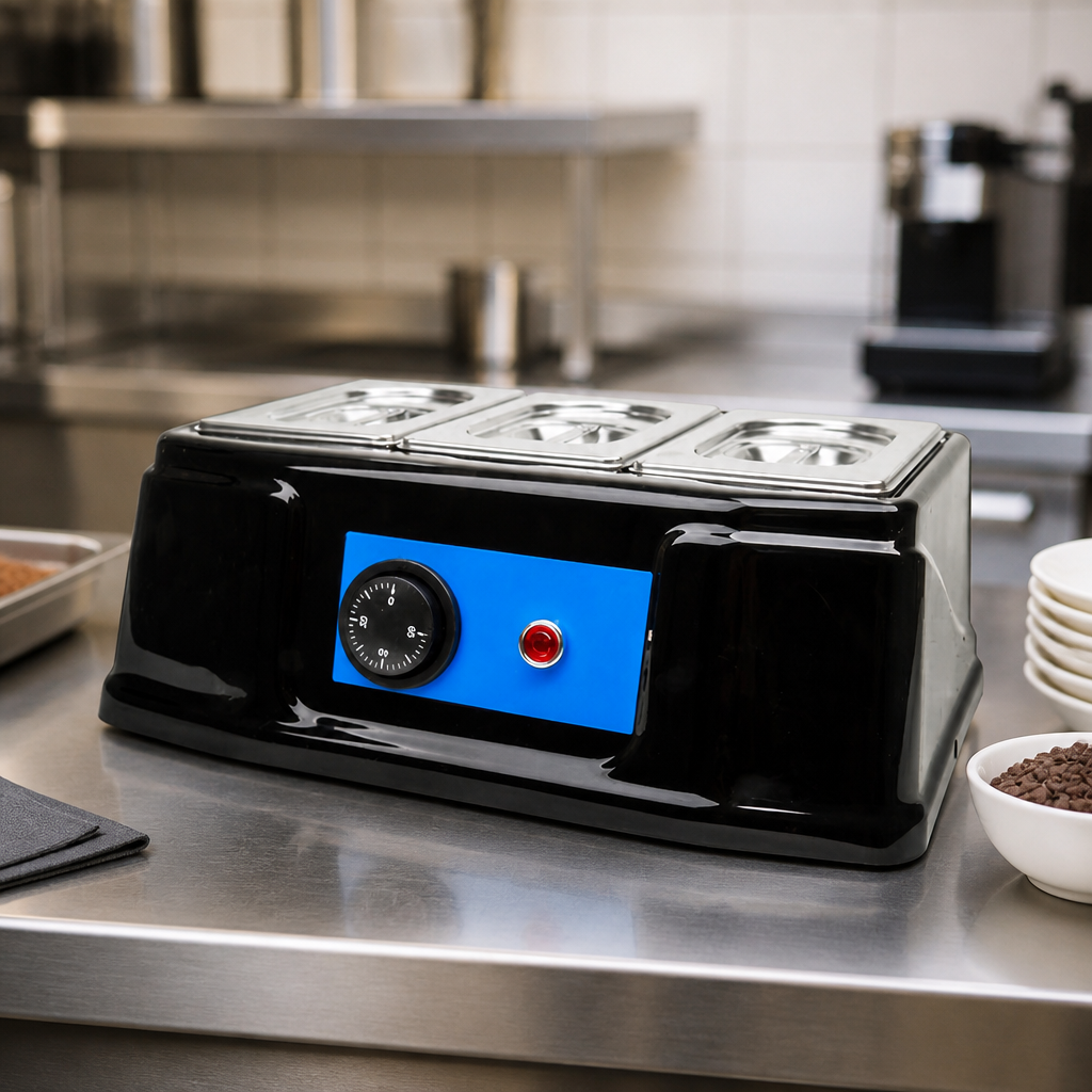 Commercial Chocolate Melter with Three 800ml Bowls
