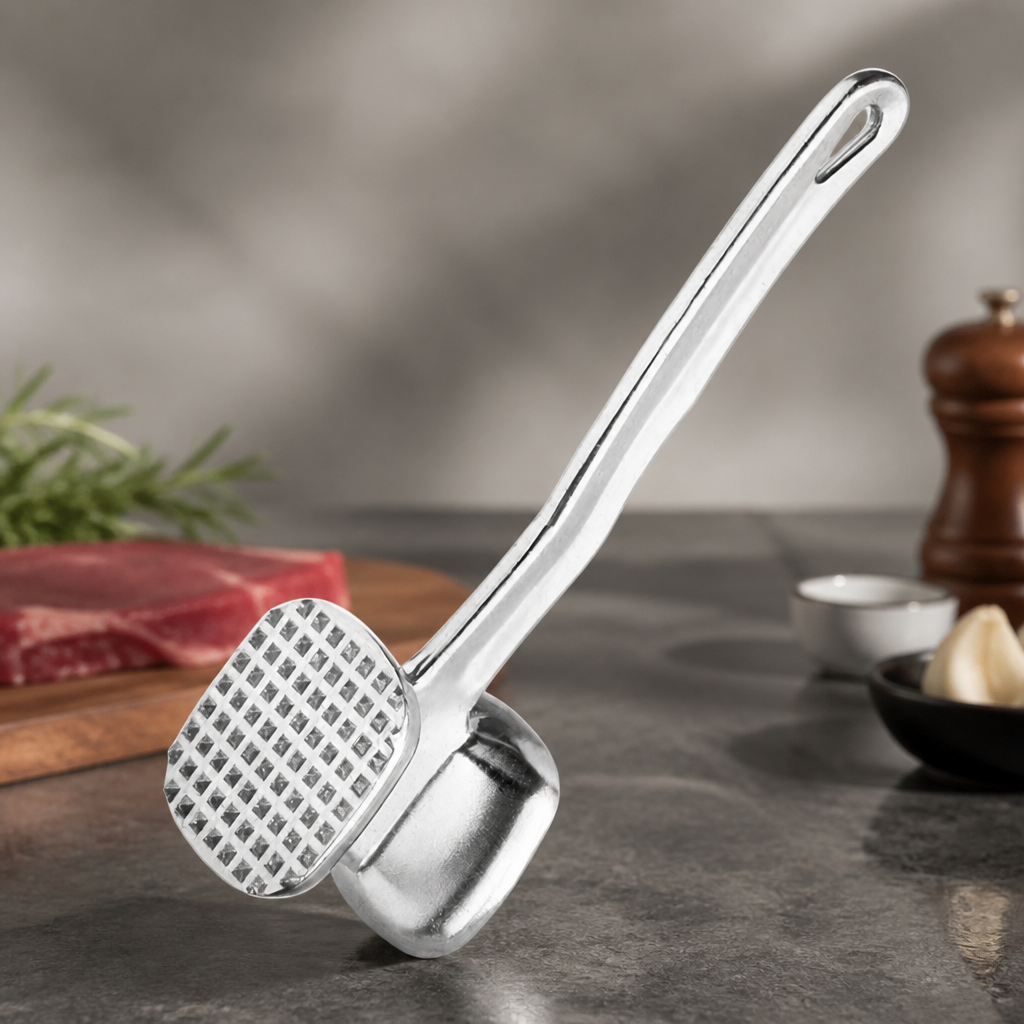 Commercial Aluminium Steak Hammer 240mm Meat Preparation Tool