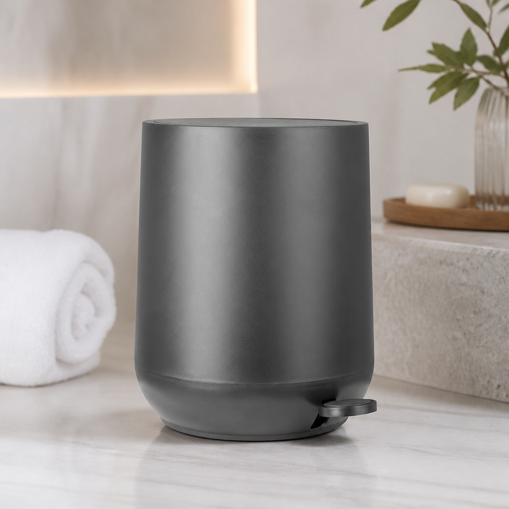 Commercial Pedal Bin Black 5L Capacity for Bathrooms