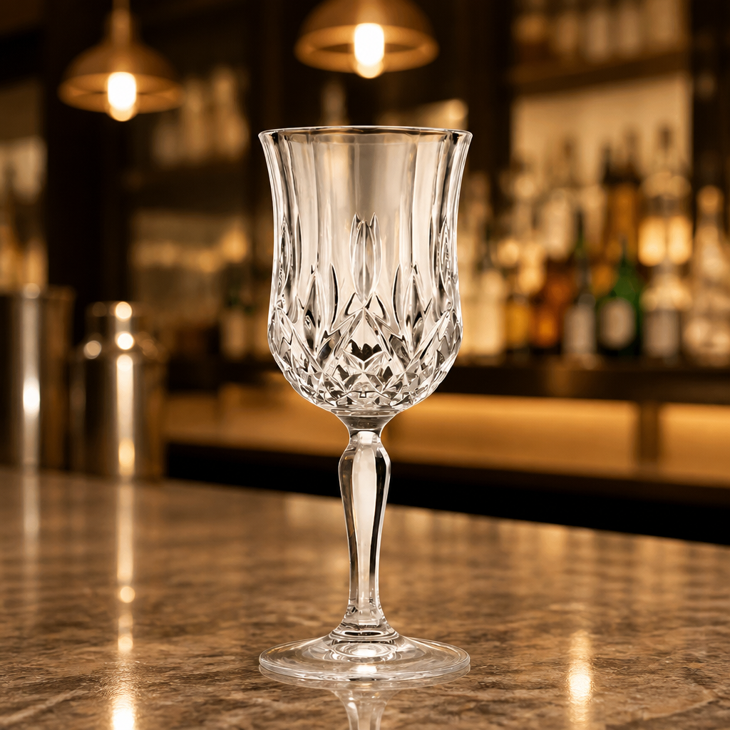 160ml Commercial Wine Goblet Glasses - 12 Pack Eco-Crystal