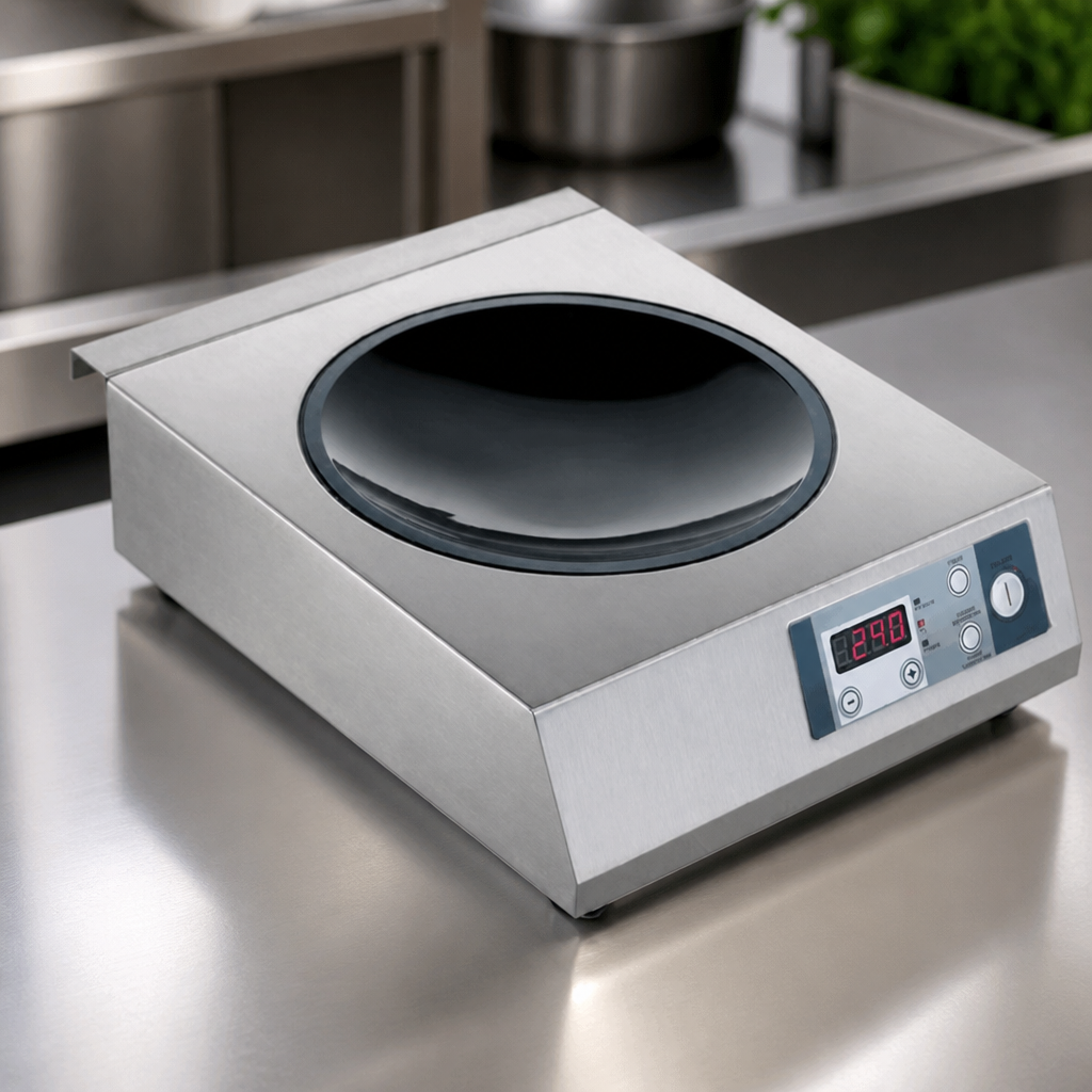 Commercial Countertop Induction Wok 340mm Efficient