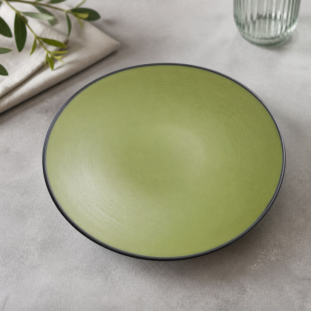 Commercial Melamine Round Plates 229mm Break-Resistant 24 Pack