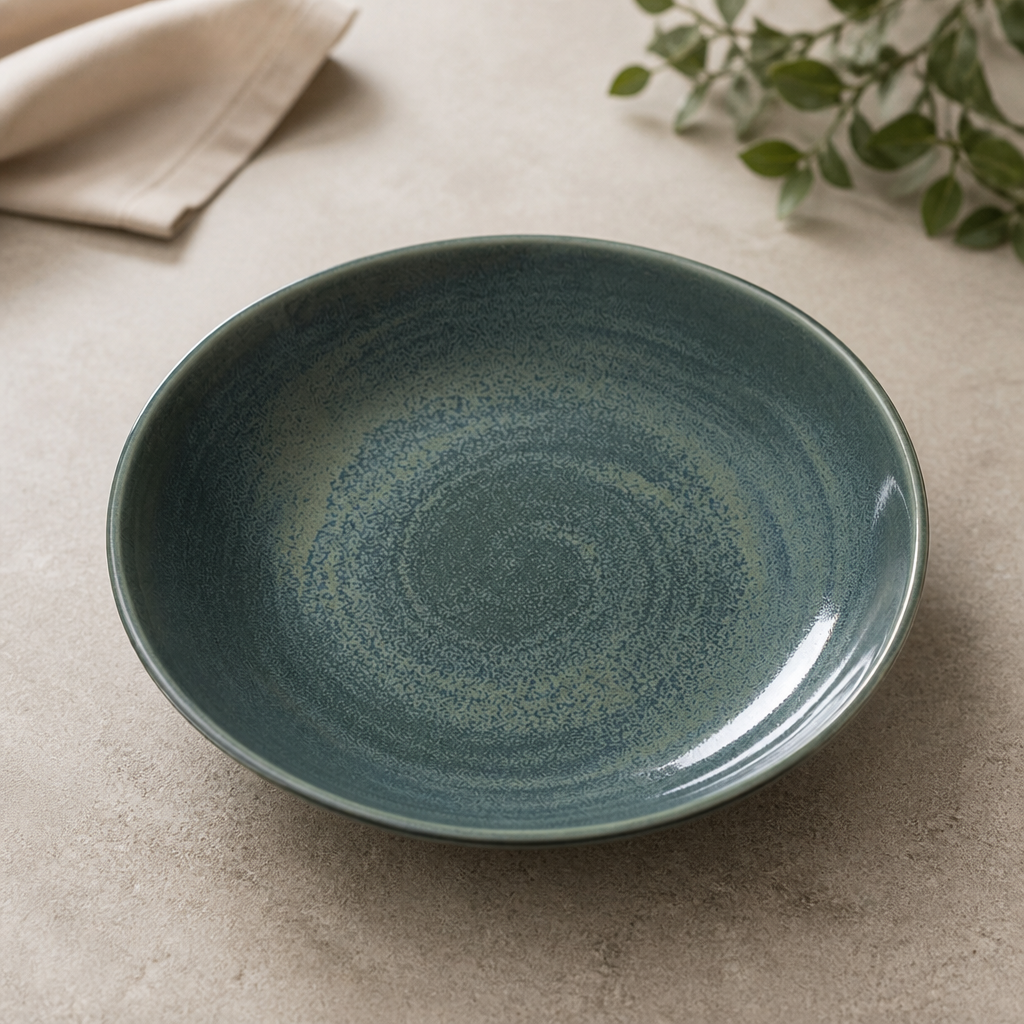 Commercial Jade Zest Platter 255mm - 12 Pack Catering Dish