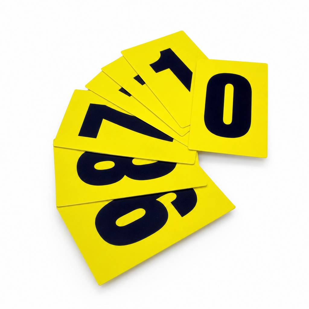 230mm Self Adhesive Number Labels for Aisle Marking