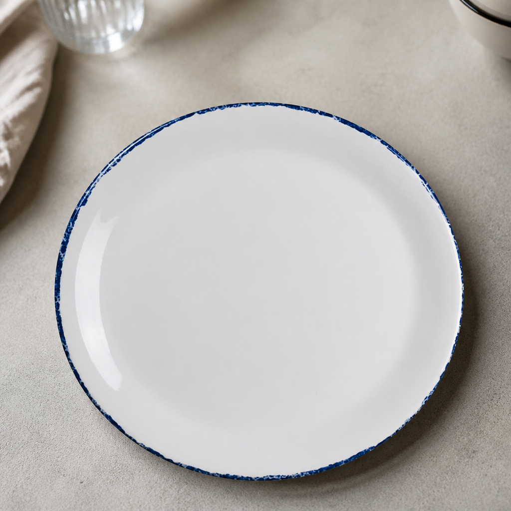 Commercial Melamine Coupe Plates 254mm - 12 Pack