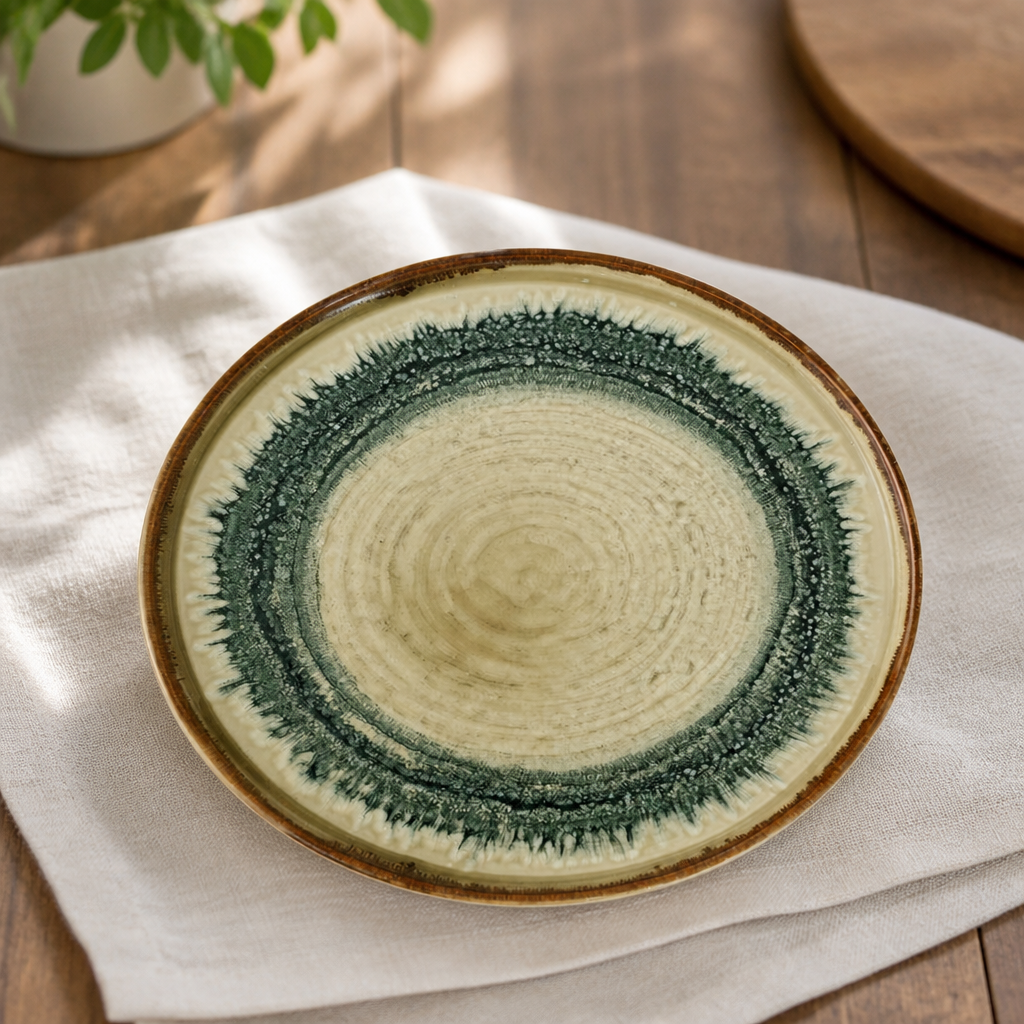 Harvest flare linen walled plates 260mm 6 pack