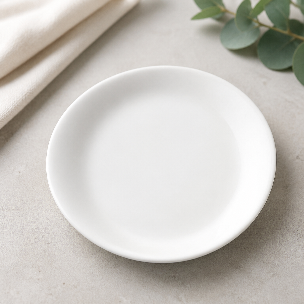 Commercial Porcelain Plates 155mm 12 Pack Dishwasher Safe