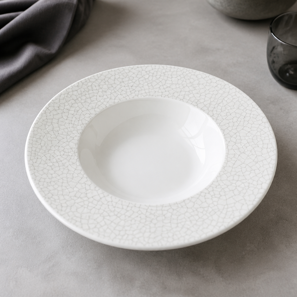 Commercial Wide Rim Bowls Charcoal Grey 240mm 10oz 12 Pack