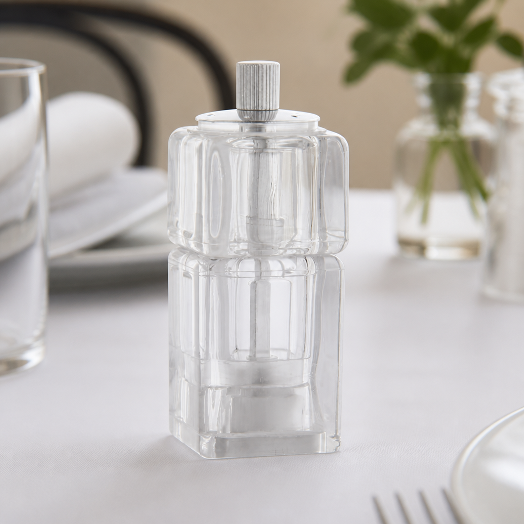Commercial Salt And Pepper Mill Combination 90mm Acrylic