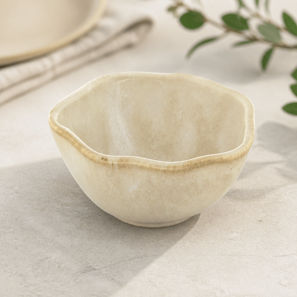 Commercial Ceramic Nami Dishes 80mm Yellow 12 Pack