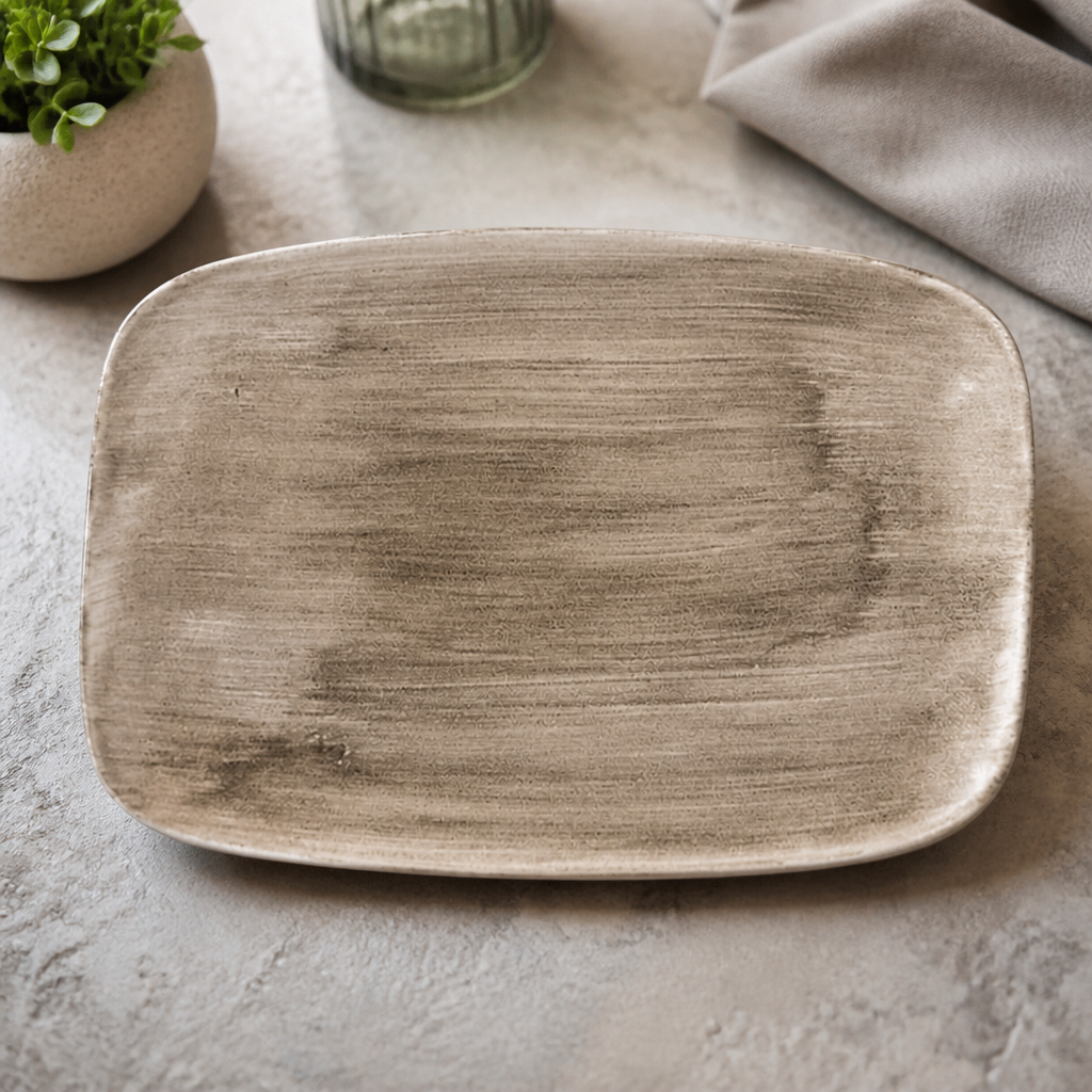 Commercial Oblong Chefs' Plates 343x245mm 6 Pack