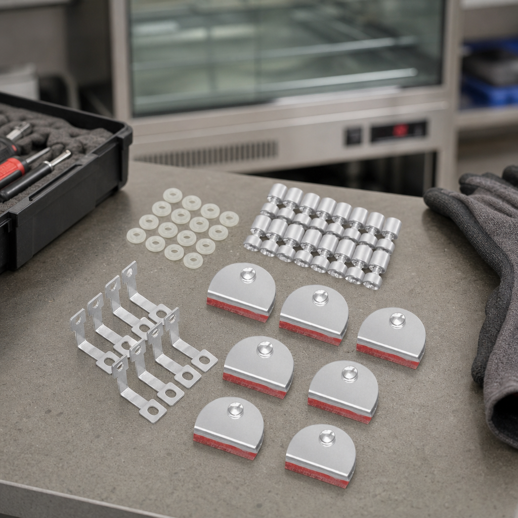Commercial Glass Fixing Kit for Servery Equipment