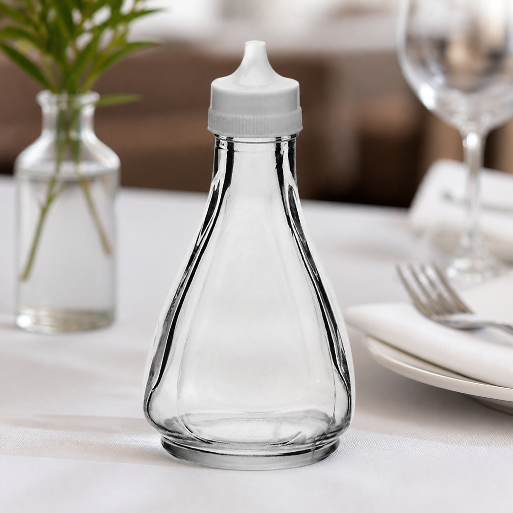 Commercial Glass Vinegar Shaker Bottles 142ml 12 Pack